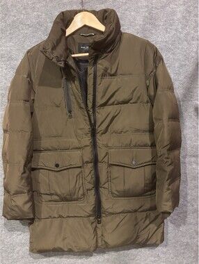 Marc New York Andrew Marc  Duck Down Parka Olive Sz Small